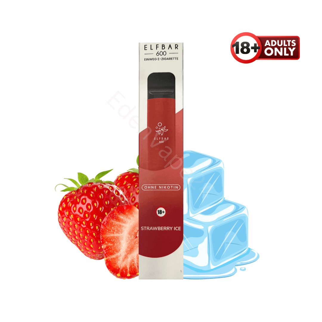 Elfbar 600 - Strawberry Ice - Nikotinfrei - EdenVape24